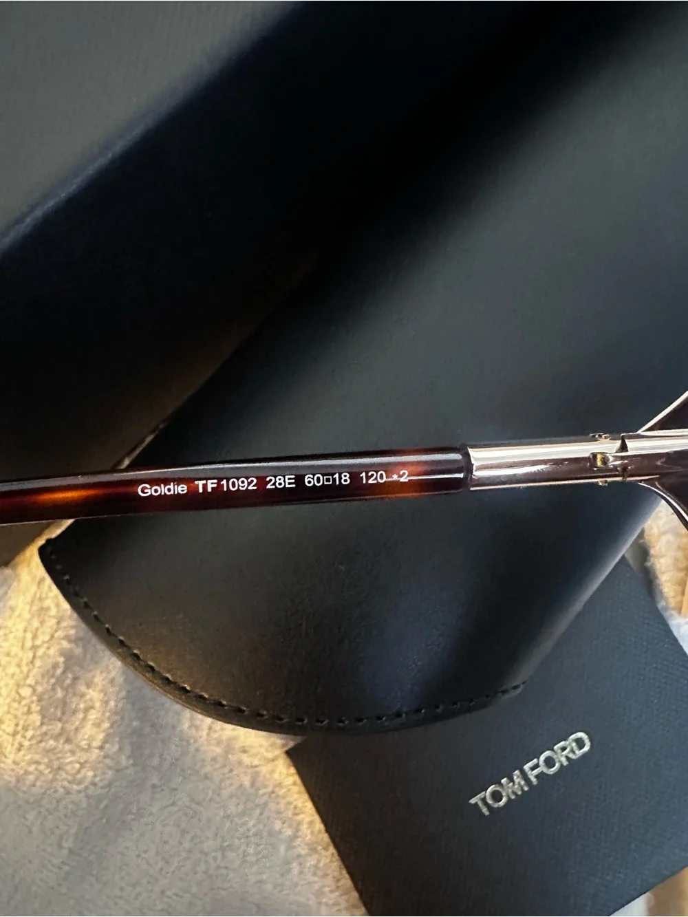Tom Ford Women's Rose Goldie Frame Brown Lens Sunglasses - Tortoise Temples
